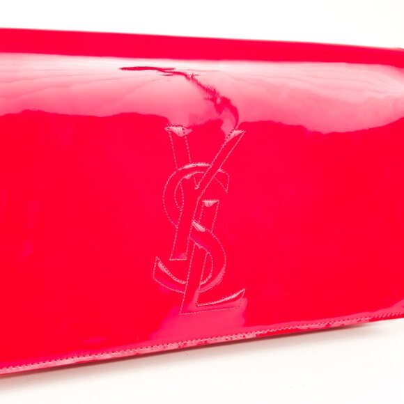 Saint Laurent Belle de Jour Clutch Pink Patent Leather Clutch - Picture 6 of 10